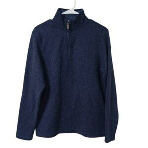 Izod Navy Blue Half-Zip Pullover Sweater Size S Men